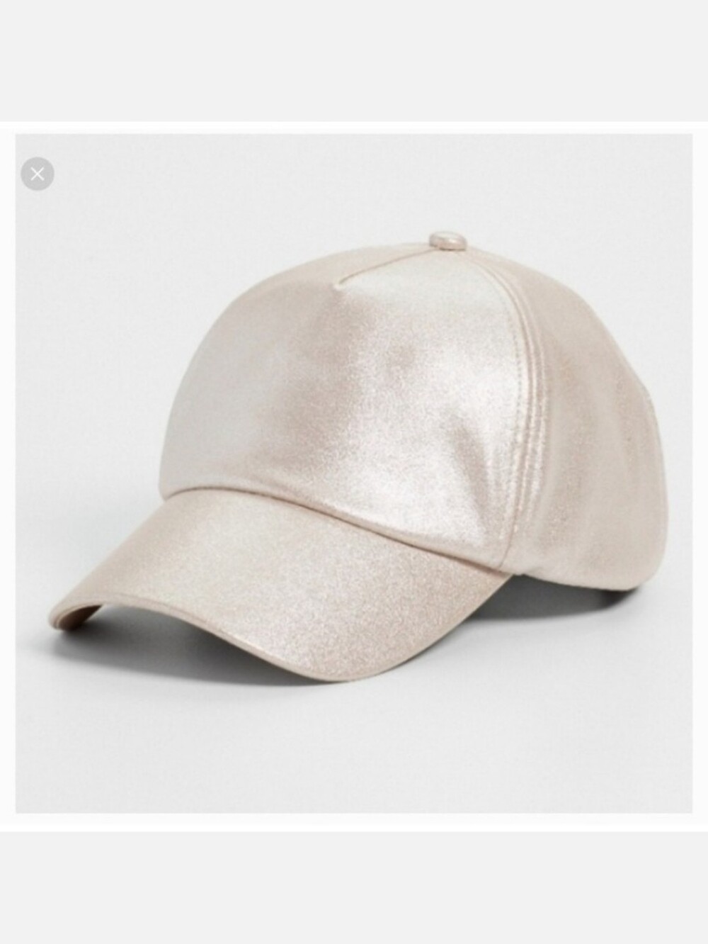 Maurices Pink Shimmer Sparkly Shiny Adjustable Baseball Cap NWT